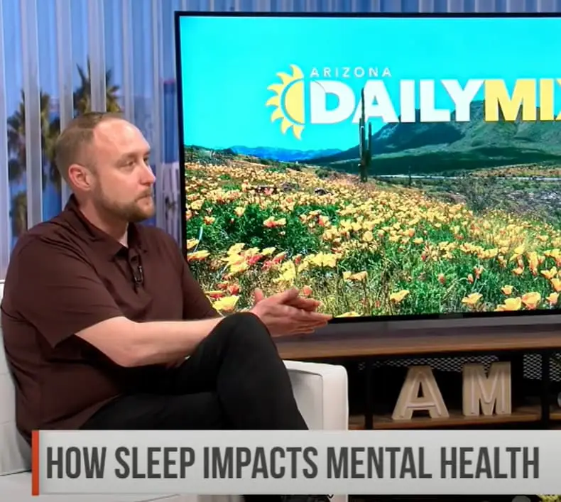 Nate Bush on the TV news