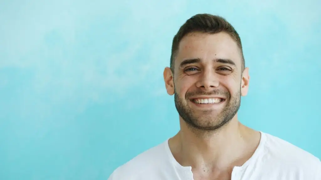 Man smiling